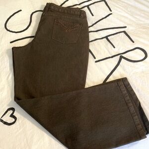Brown Stretch Jeans ~ 18